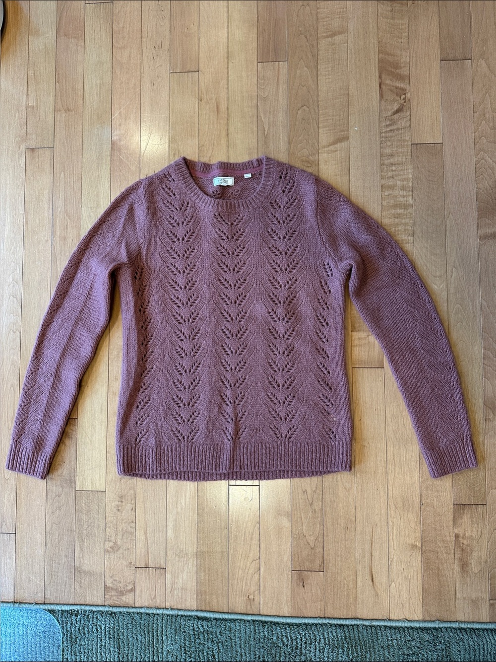 Fat Face Rose Pointelle Crewneck Sweater